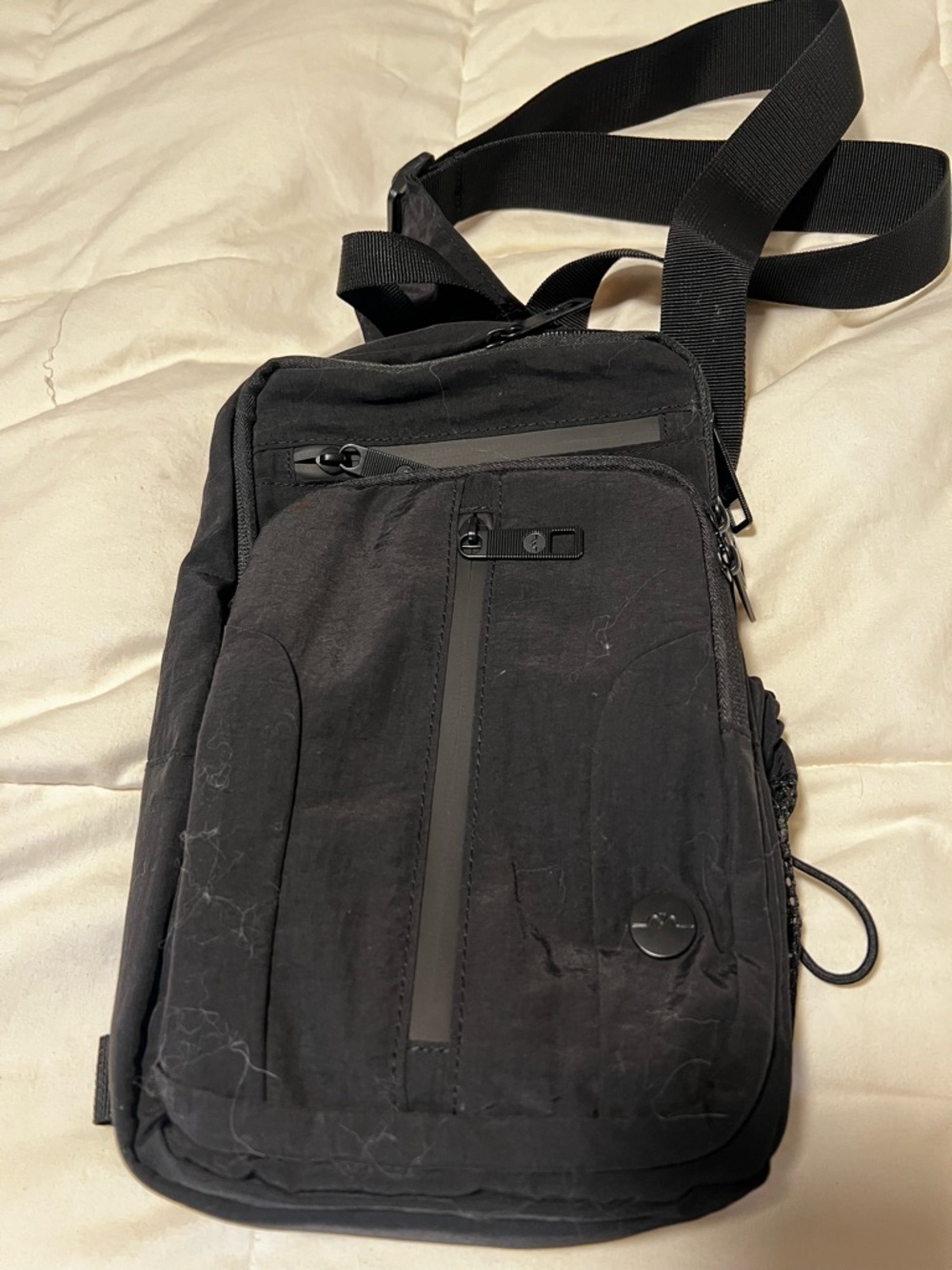 Black Mini Crossbody Sling Bag - Compact Everyday Carry